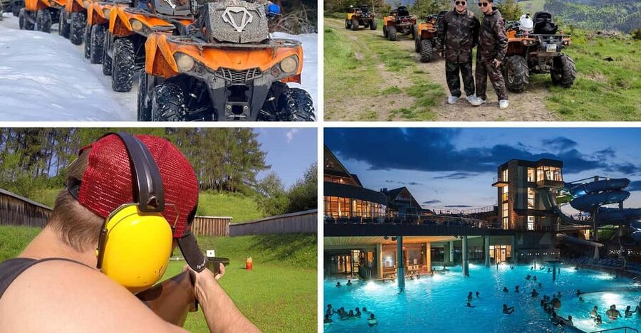 From Krakow: ATV/Snowmobile Ride, Shooting & Hot Springs - The ride transfer and photo stops that make the day feel local