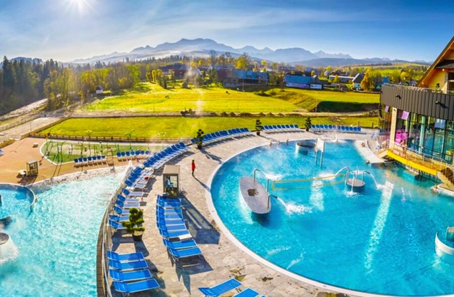 From Zakopane: Tatra Mountains with Hot Springs & Funicular - Terma Bania thermal baths: saline pools, jacuzzis, and slides