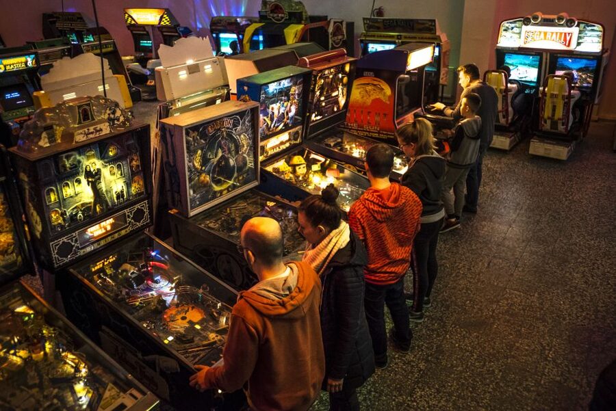 Krakow Arcade Museum Entrance Ticket With Free Play - Food, Drinks, and That Small Bar Area