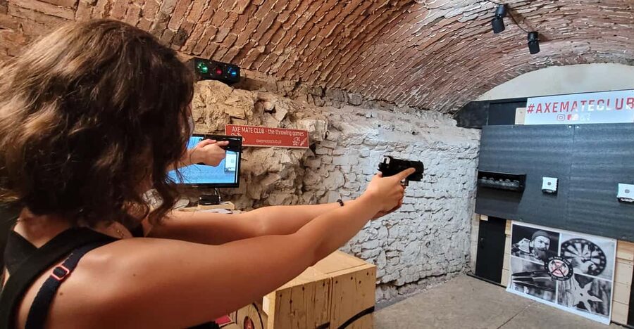 Krakow: Axe Mate Club Shooting Range Entry Ticket - What you shoot: the CZ 75 P-07 Duty blowback pistol experience