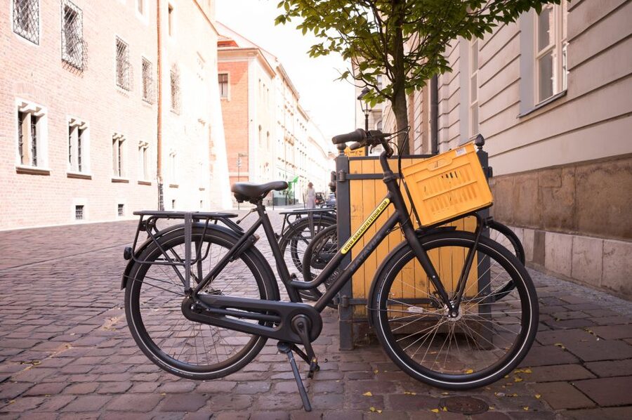 Krakow: Bike Tour of Old Town, Jewish Quarter and the Ghetto - WWII ghetto focus, Ghetto Heroes Square, and Oskar Schindler’s Factory