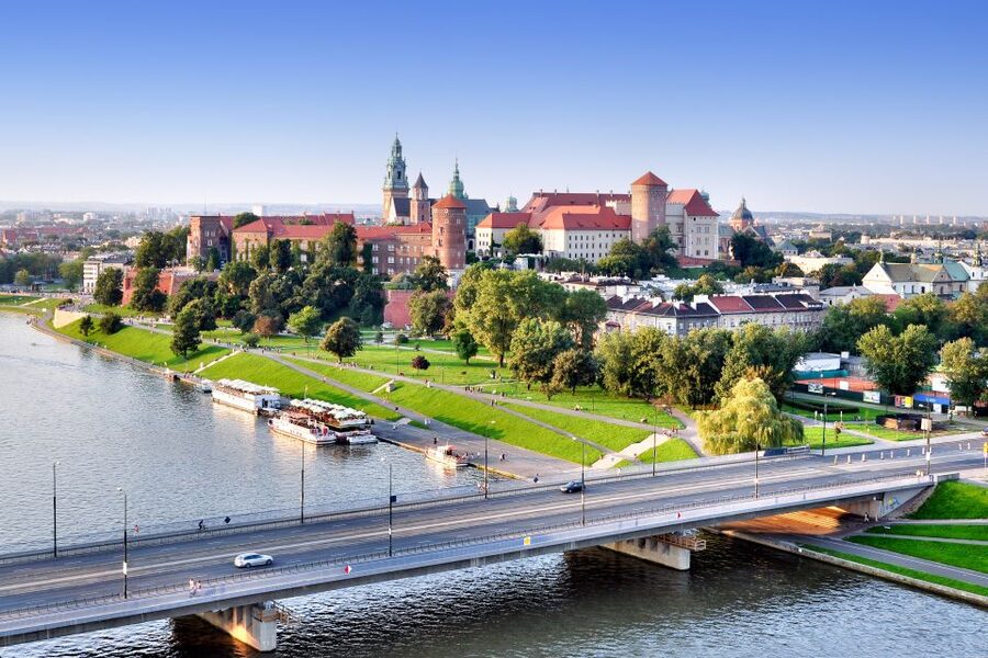 Krakow: City Sightseeing Tour by Electric Golf Cart - Old Town loop: Wawel Castle views, the Barbican, and riverside scenery