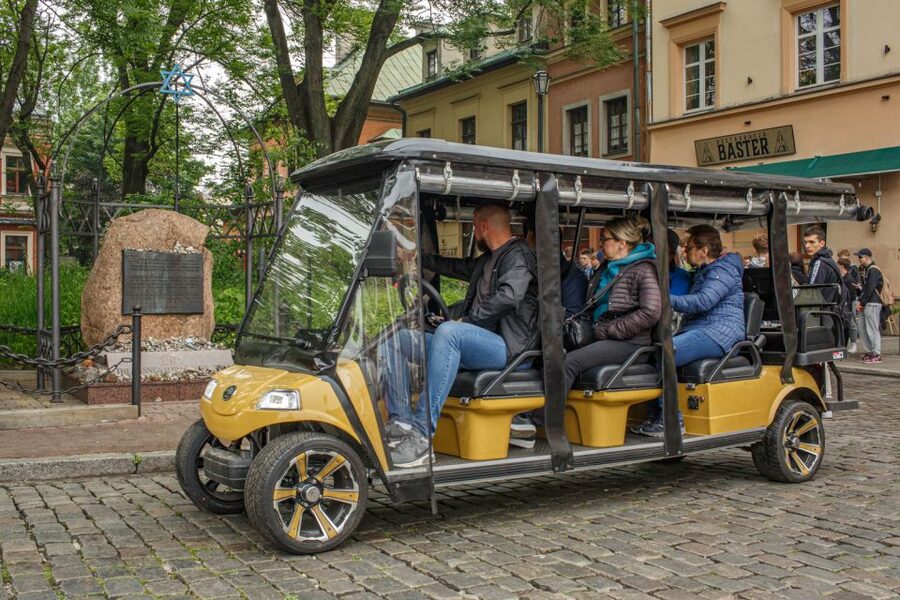 Krakow: City Sightseeing Tour Eco Electric Buggy Golf Cart - Former ghetto stops: what to look for as you ride