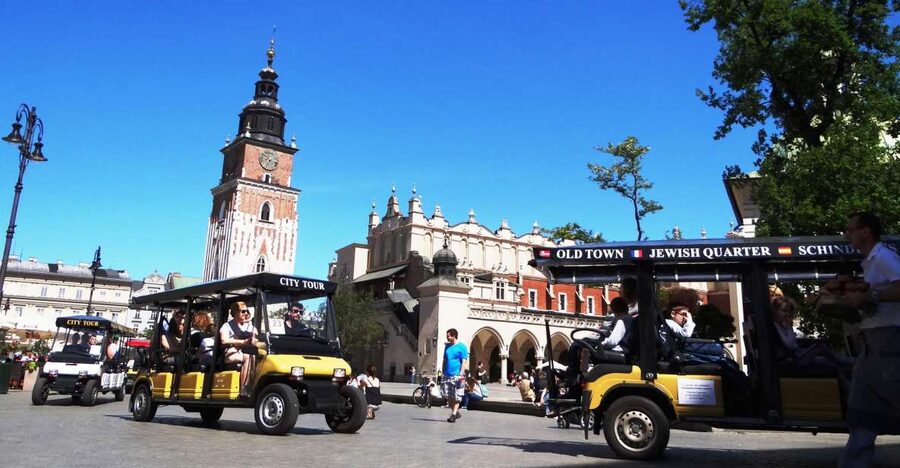 Krakow: City Tour by Electric Golf Cart - Old Town Krakow from the cart: Royal Route views without the crush