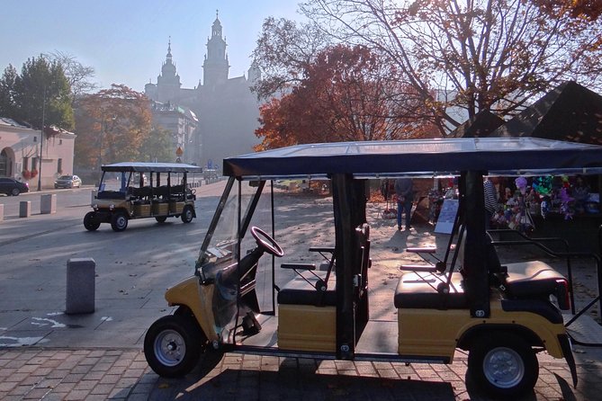 Krakow Grand City Tour by golf cart - All 3 districts - Old Town loop: Main Square to Wawel Castle landmarks