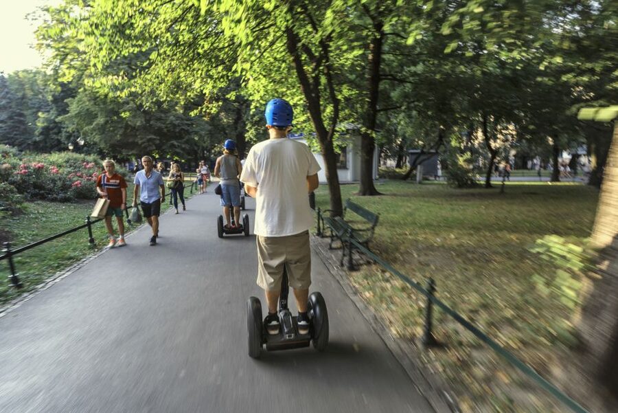 Krakow: Jewish Quarter Segway Tour - Passing the Old Jewish Meat Market Area, Then Seeing How the Neighborhood Lives Today