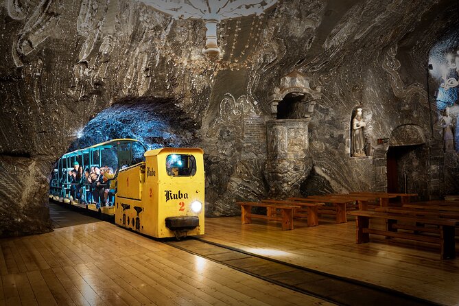 Krakow: UNESCO Bochnia Salt Mine Tour & Boat Expedition - Inside the 4-hour audioguided mine tour: elevator, exhibits, and photos